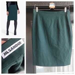 JIL SANDER- Pencil‎ Skirt, Teal